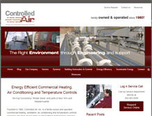 Tablet Screenshot of controlledair.com